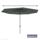 parasol gris